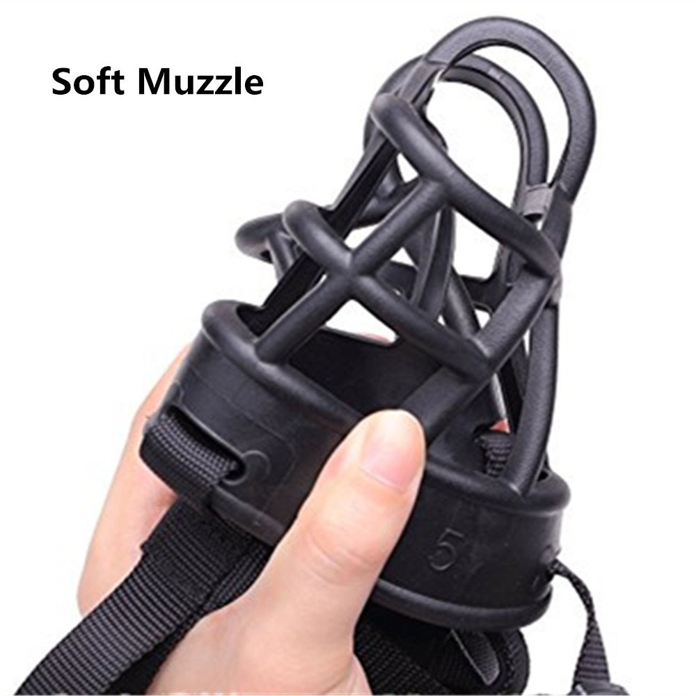 Basket Dog Muzzles-Soft Adjustable Breathable Mask Anti Biting Chewing Barkin...