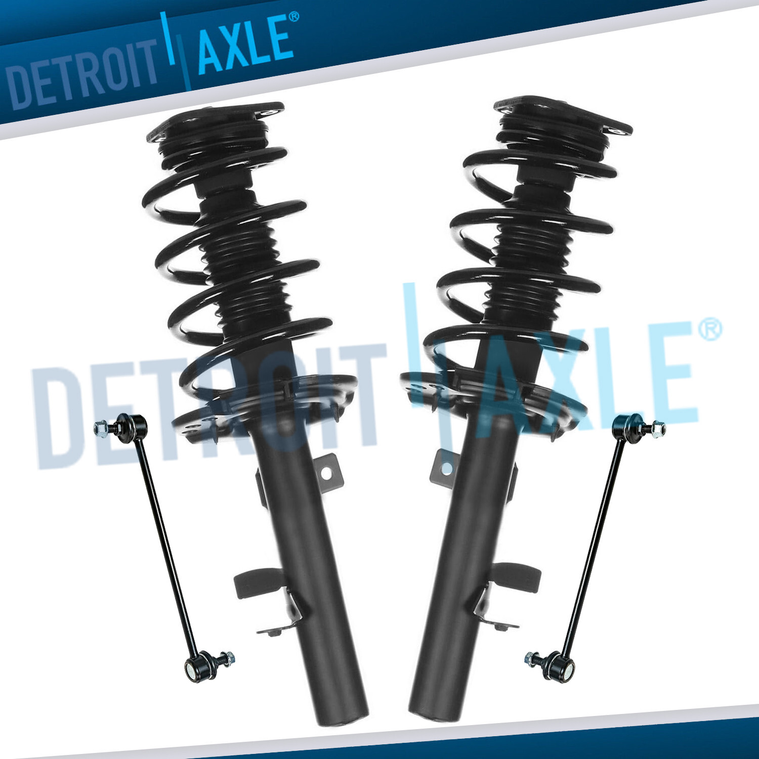 AWD Front Struts w/ Coil Spring Assembly Sway Bar Ends Kit for 2014 Ford Escape