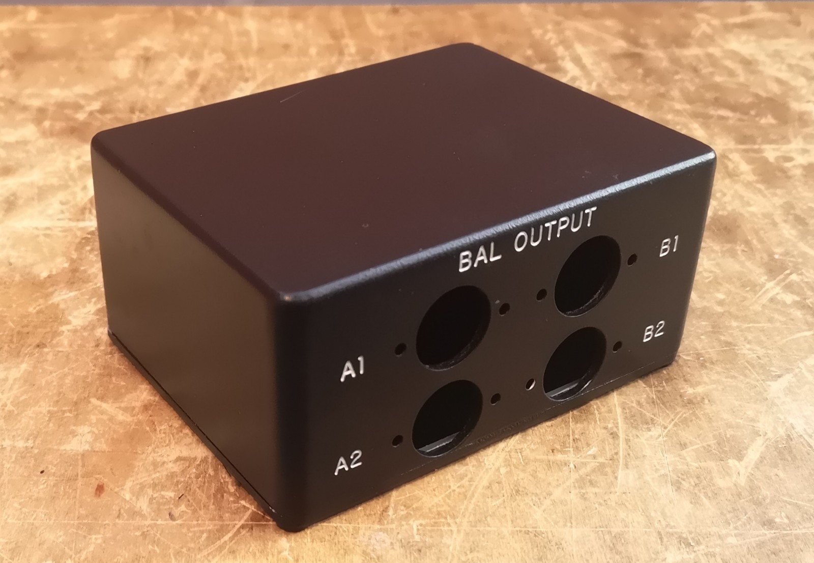 4.7" x 3.7" x 2.2" Floor XLR Mic Transformer DI Box Cut for Switchcraft XLRs