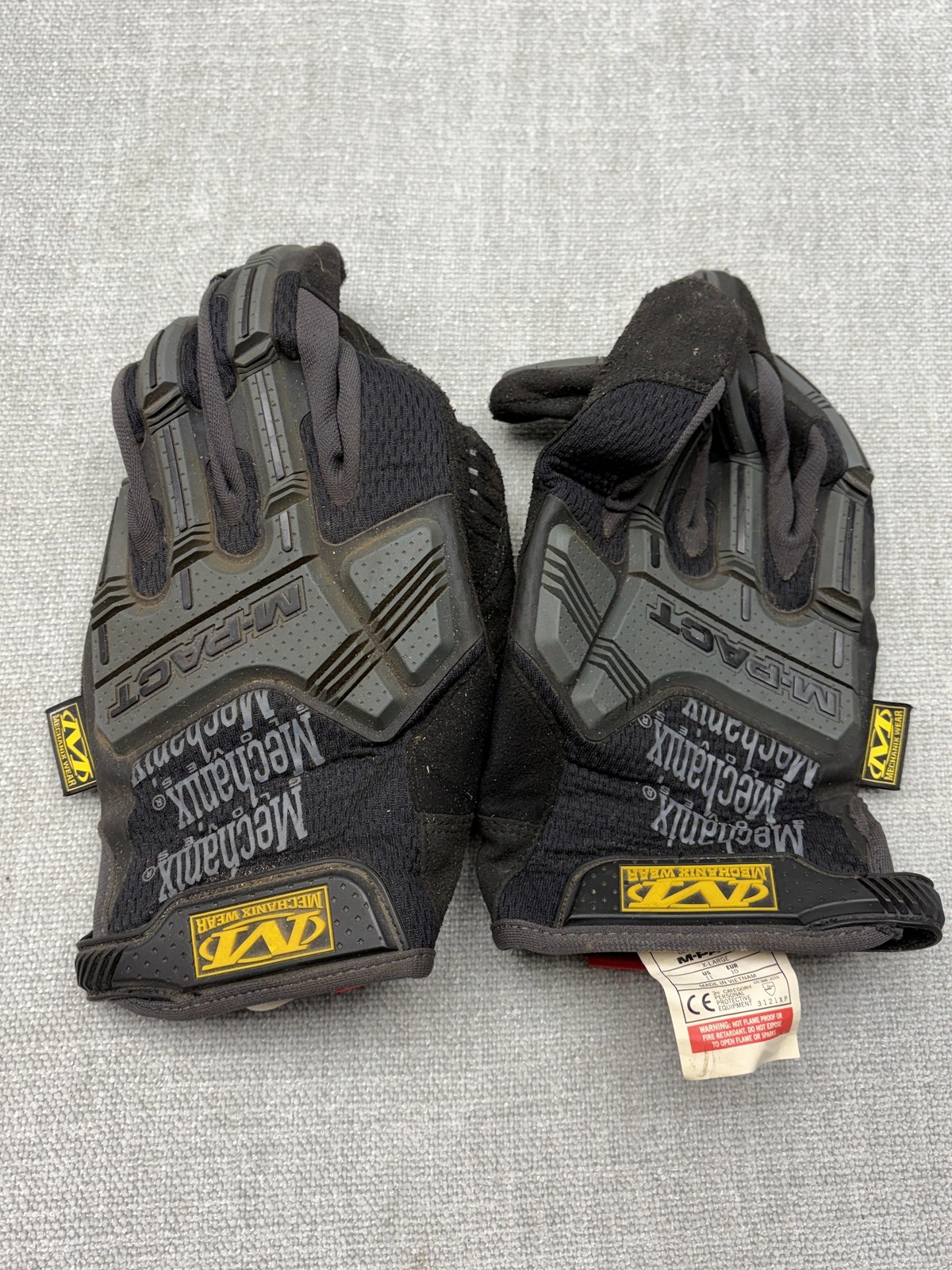 Mechanix Wear M-Pact Tactical Mechanic Gloves X-Large Black Protective Work