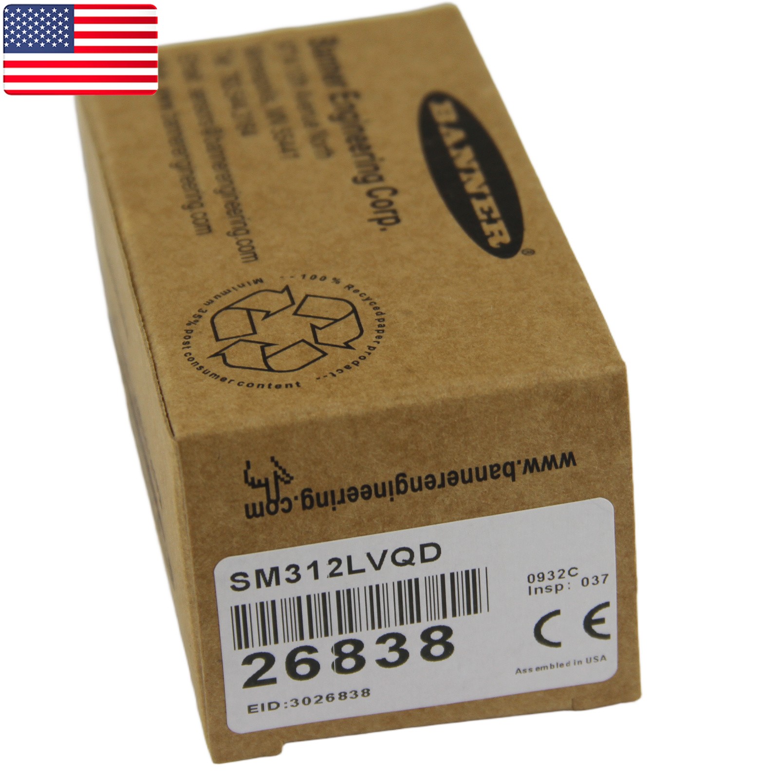 New In Box Banner SM312LVQD Photoelectric Mini Beam Scanner - US Stock