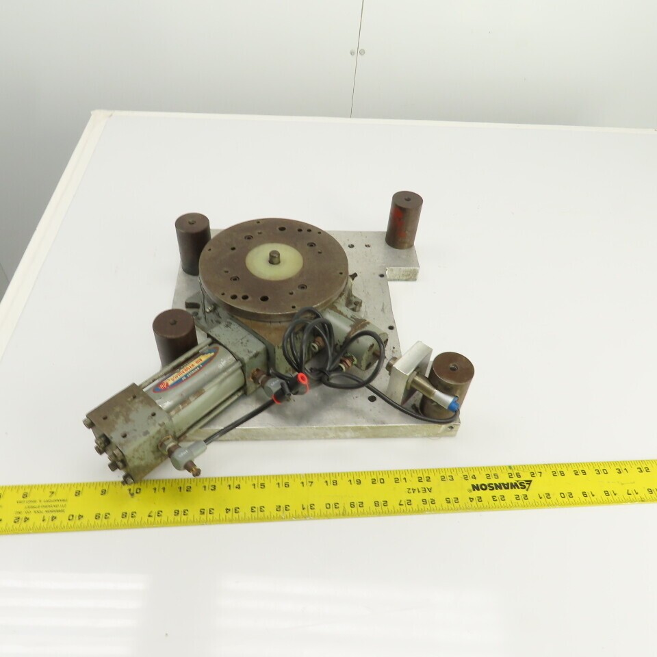 Air Hydraulics 7" Pneumatic Rotary Index Table With Sensor