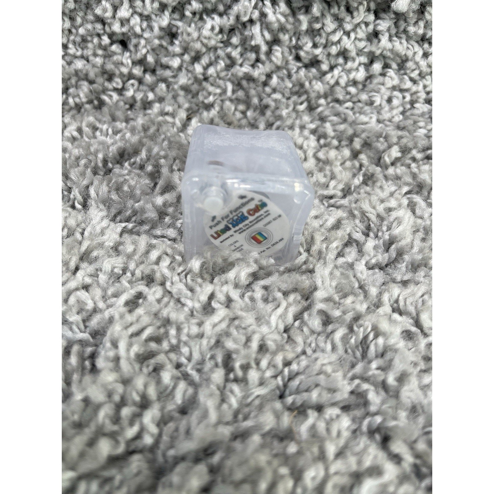 Lited Up Ice Cube LED Glow with ON/OFF Switch Disneyland