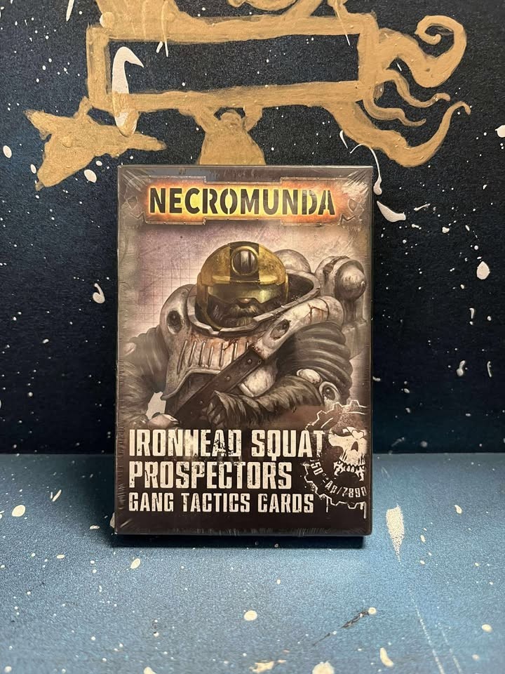 Ironhead Squat Prospector Gang Tactics Cards Pack NIB Necromunda Ash Wastes