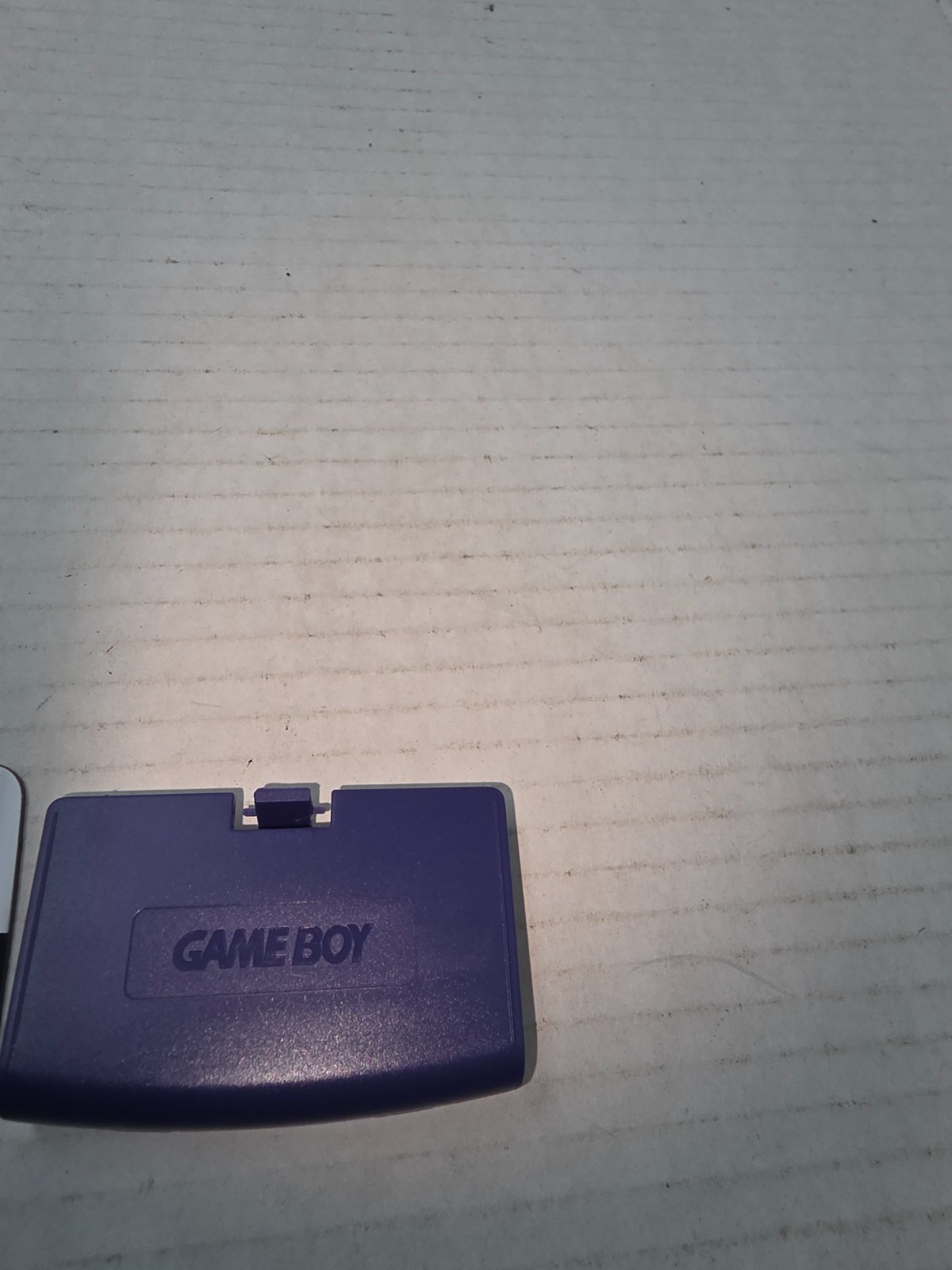 Gameboy Advance Purple/indigo Battery Cover & Replacement Plastic Screen