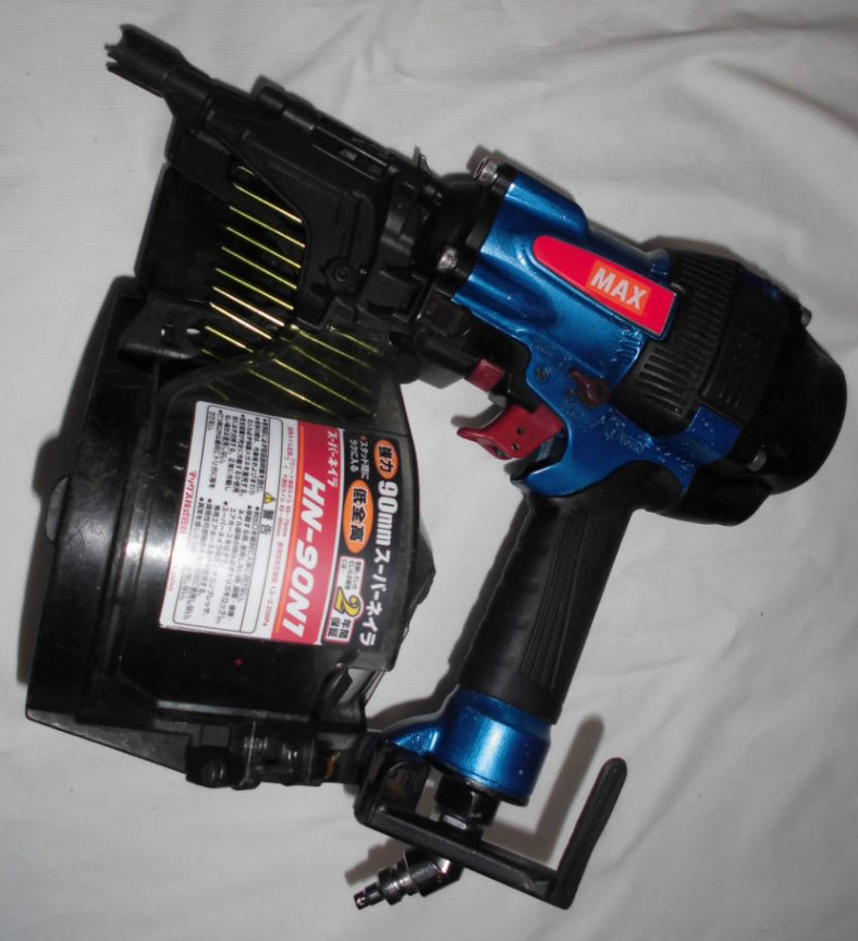 MAX 90mm High Pressure Nailer HN-90N1 High Pressure 90mm Air Tool Used Japan