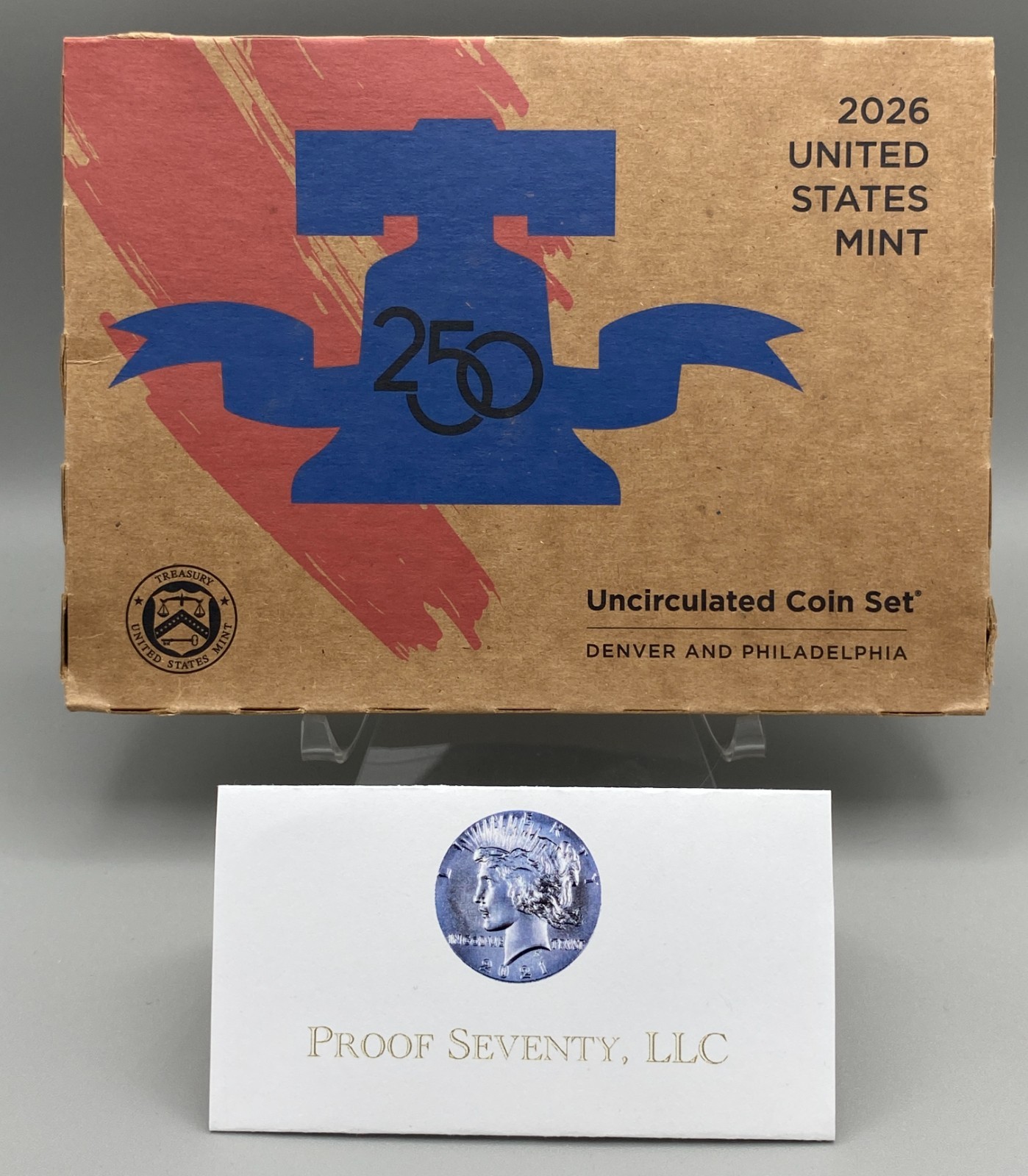 2026 P & D Uncirculated Coin Mint Set With 1776-2026 Cent - Ready to Ship