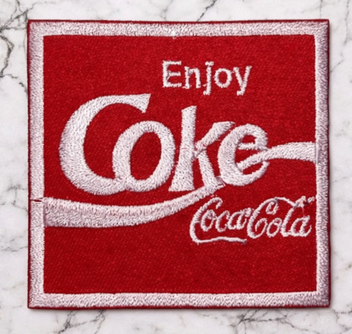 COCA COLA Embroidered Iron/Sew On Patch 2.75"X2.5"