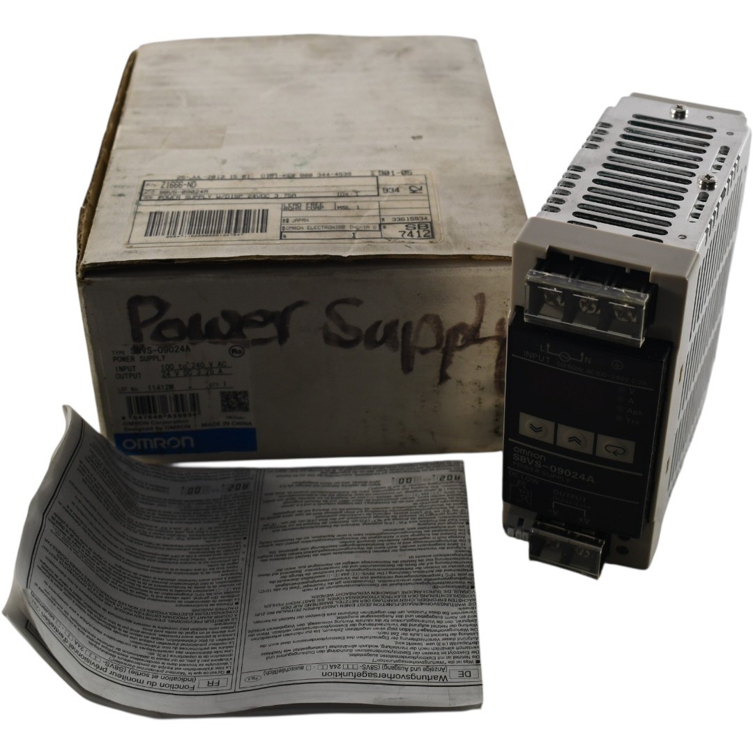 NEW Omron S8VS-09024A 90W 24VDC 3.75A DIN Rail Power Supply