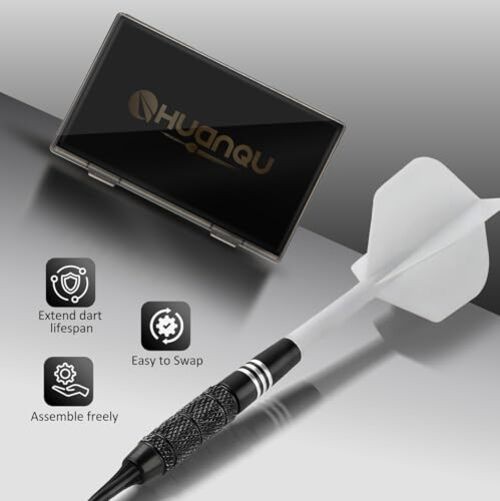 Soft Tip Darts Set 6 Pack – Professional Darts Plastic Tip with Integrated