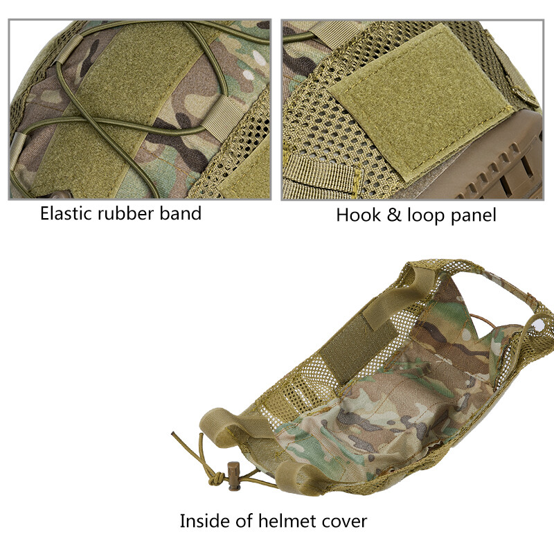 IDOGEAR FAST Helmet Cover Tactical Airsoft Gear Wargame Headwear Camo Hunting
