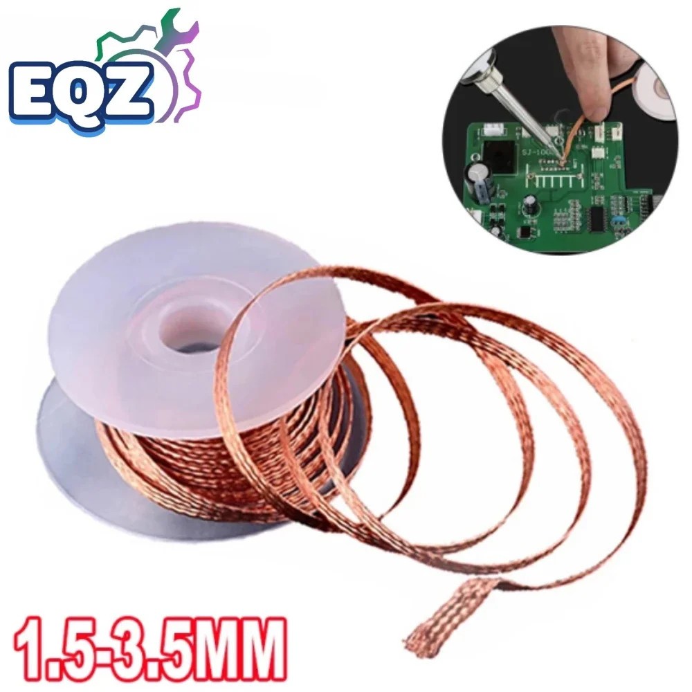 1.5-3.5mm Desoldering Mesh Braid Tape Copper Welding Point Solder Remover Wire