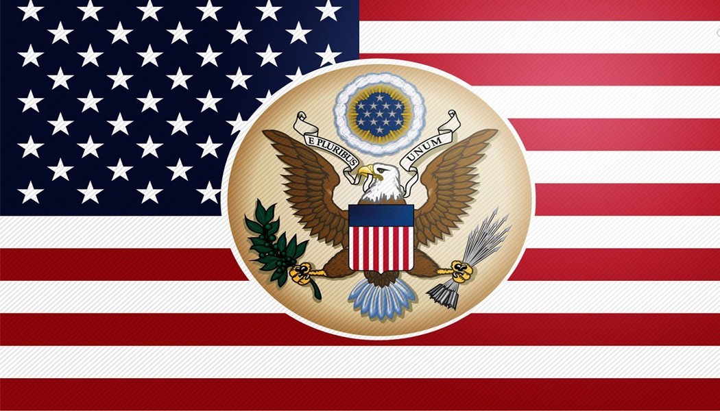 United States Seal Flag Patch W/  Hook  & Loop Tactical Black Border II
