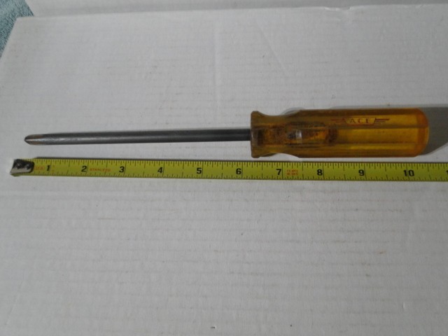 Vintage ACE #3 Pat. No. 2507231 Alloy Philips Screwdriver USA 10-1/4" Long