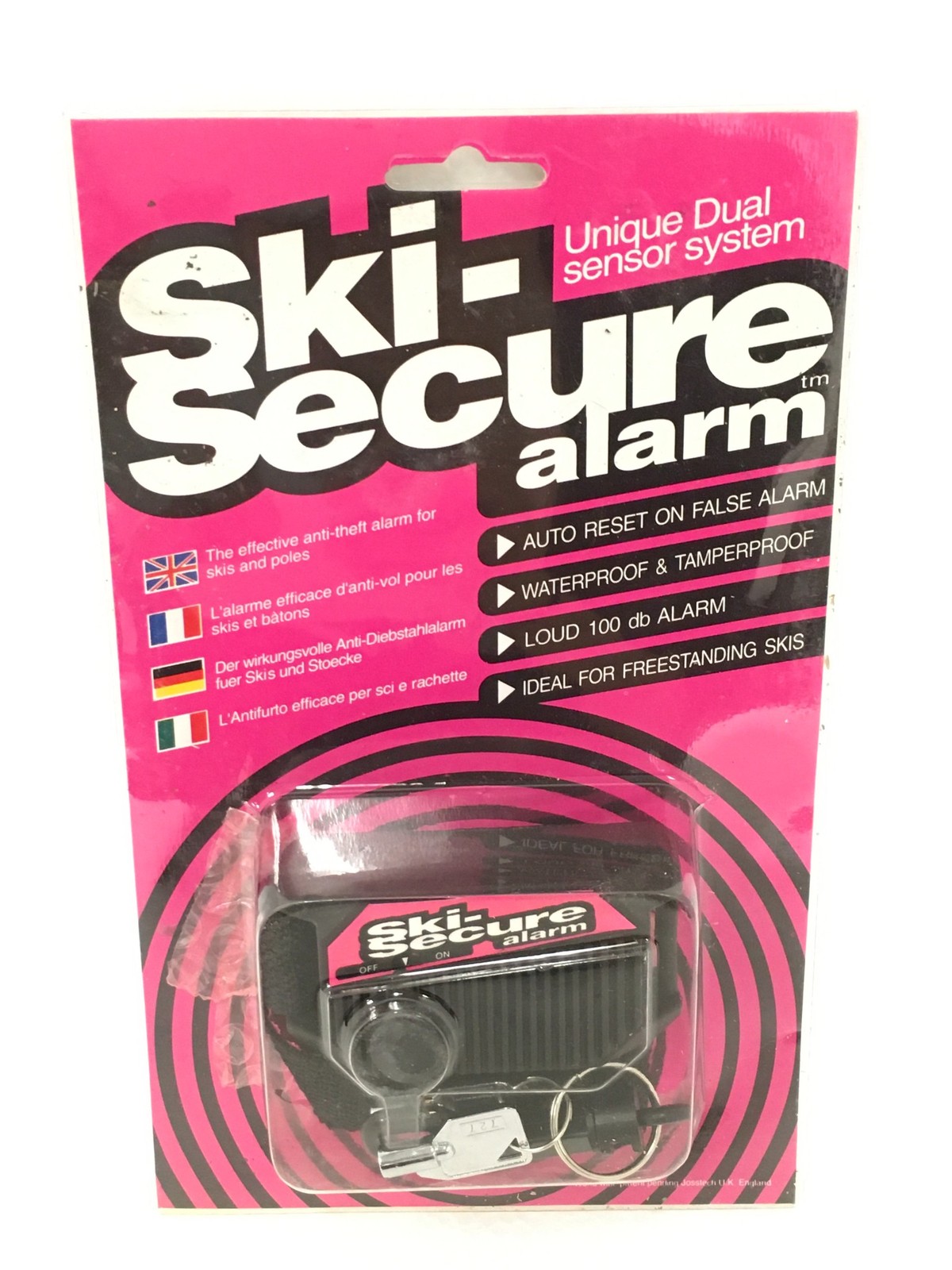 NEW Ski-Secure Alarm Anti-Theft Ski Alarm Waterproof FREE SHIPPING QTY AVAILABLE