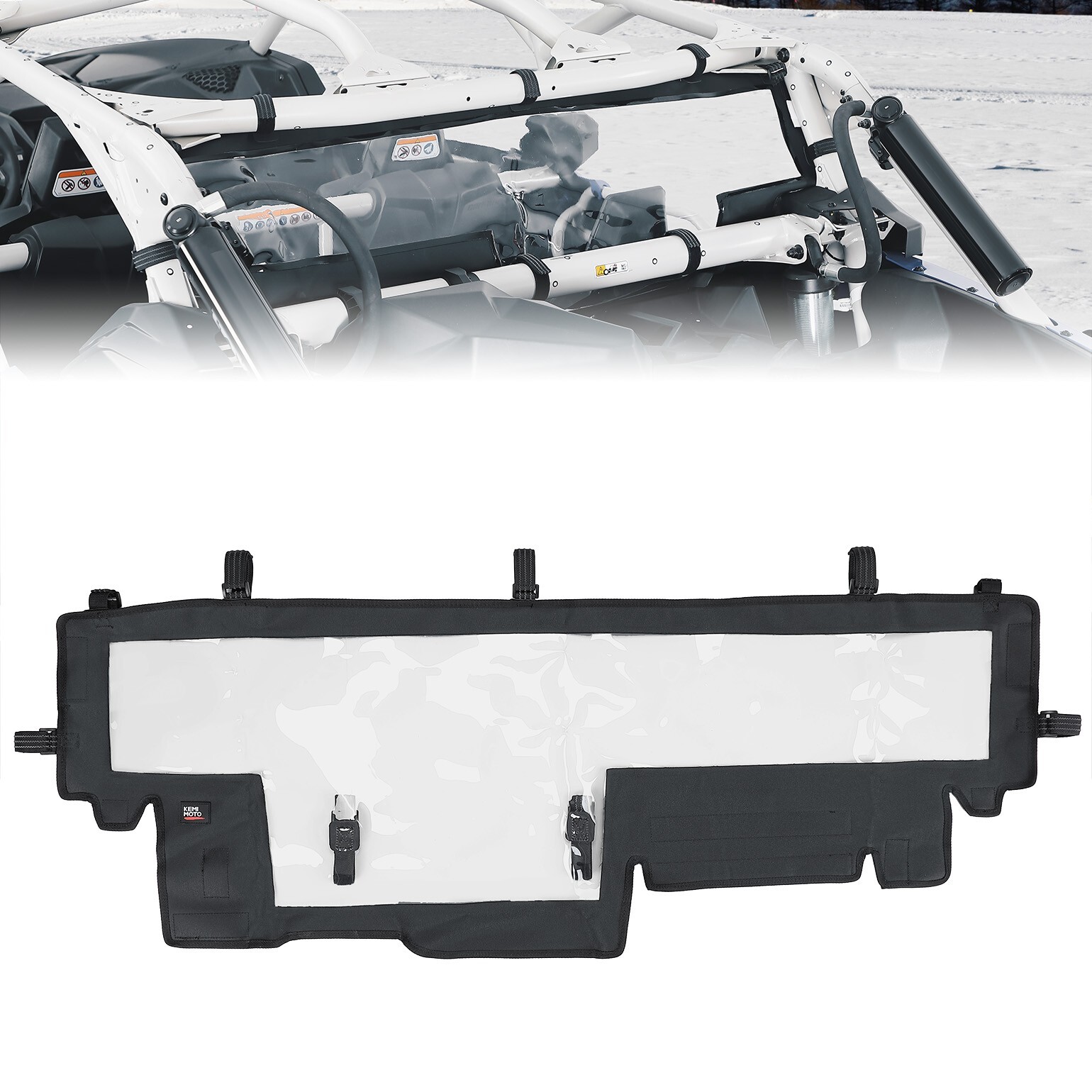 X3 Soft Rear Windshield Back Window PVC Panel for 2017-2026 Can Am X3/ X3 Max