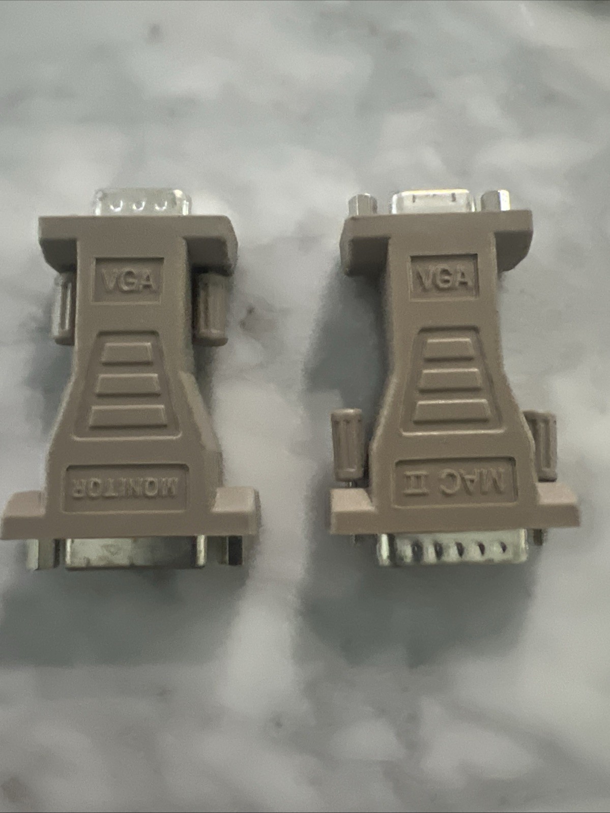 LOT OF 2 NEW 15 PIN MALE VGA TO 15 PIN FEMALE VGA ADAPTER