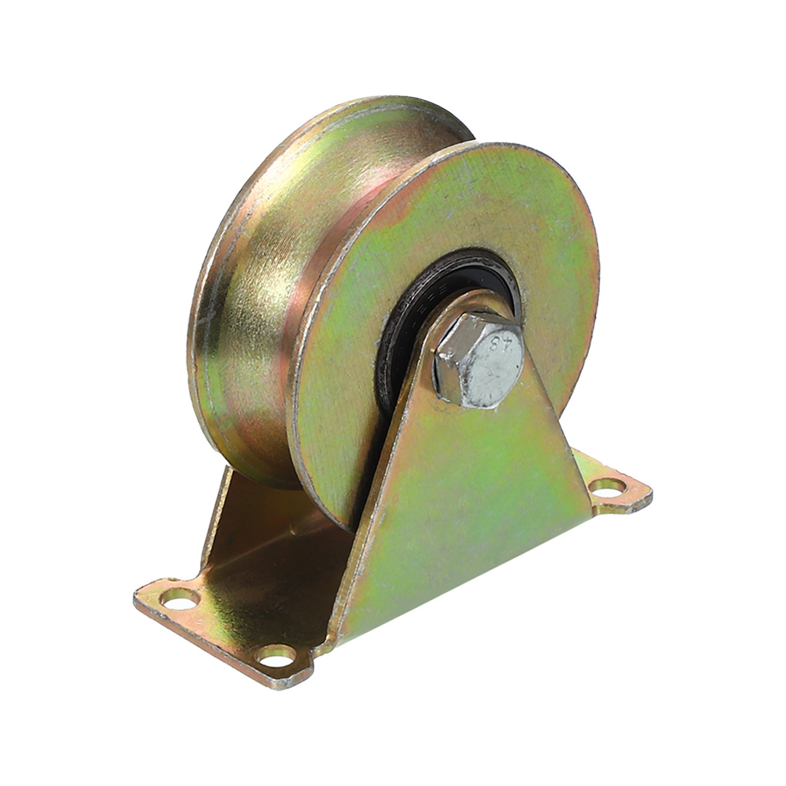 Groove Wheel Caster U Type 3 Inch 661 Lbs Capacity Cast Iron
