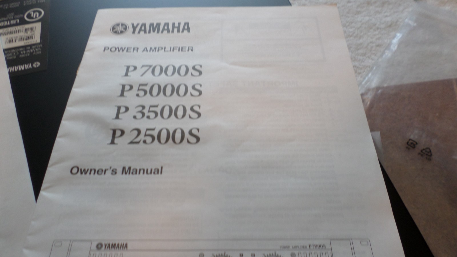 Yamaha P3500S Power Amplifier