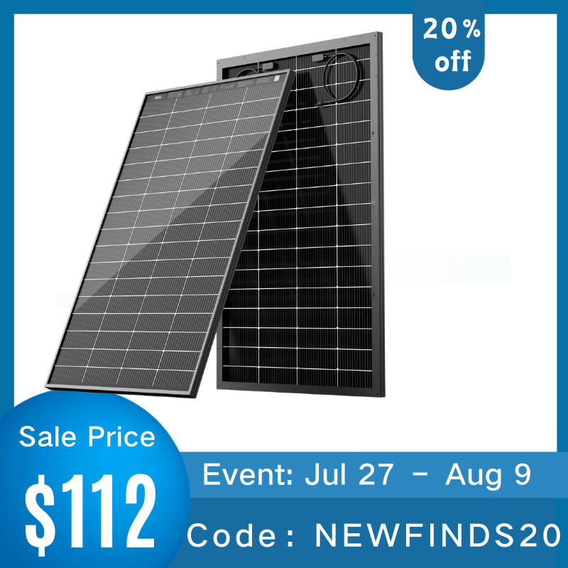 HQST Bifacial 200W Compact N-Type Solar Panel | 25.4% Efficiency, 13% Smaller