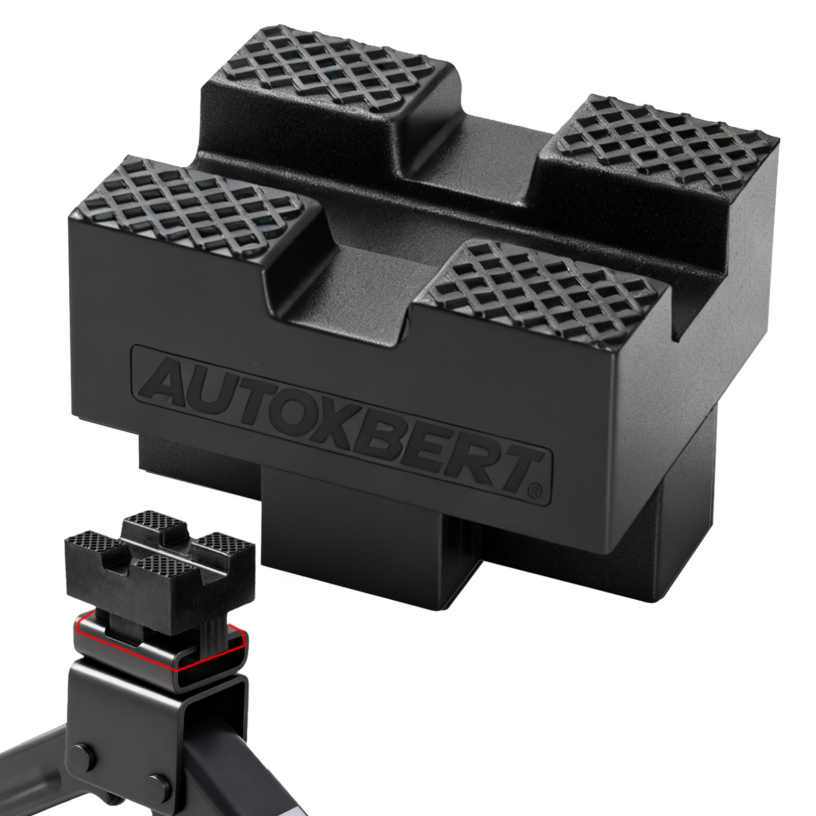 1x Scissor Jack Pads Rubber Car Pinch Weld Saddle Scissor Lift Adapter Protector