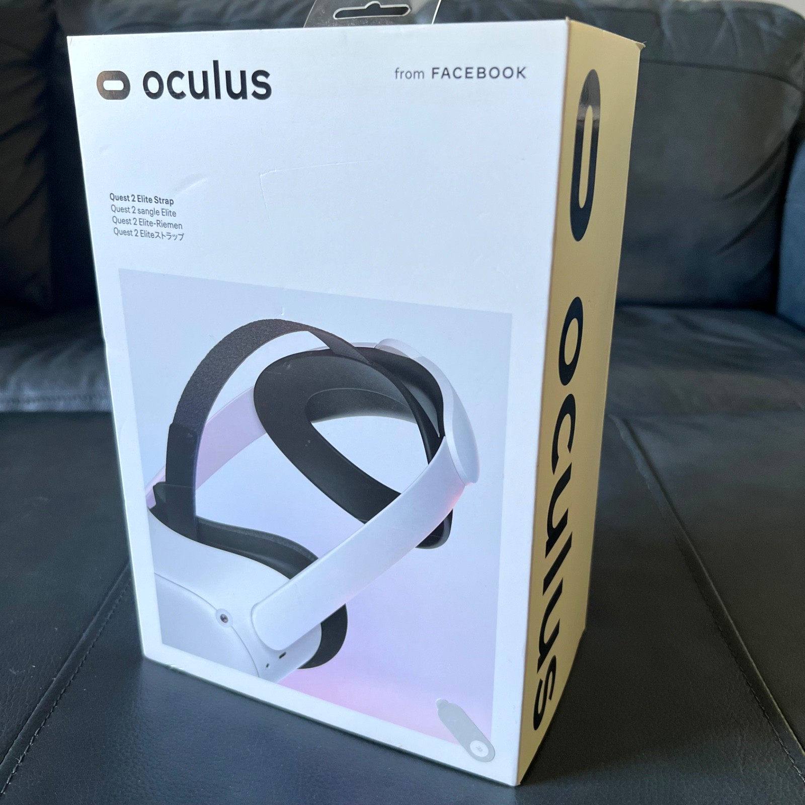 Meta - Quest 2 Elite Strap - Gray Adjustable Oculus VR Headset Comfort Band OEM