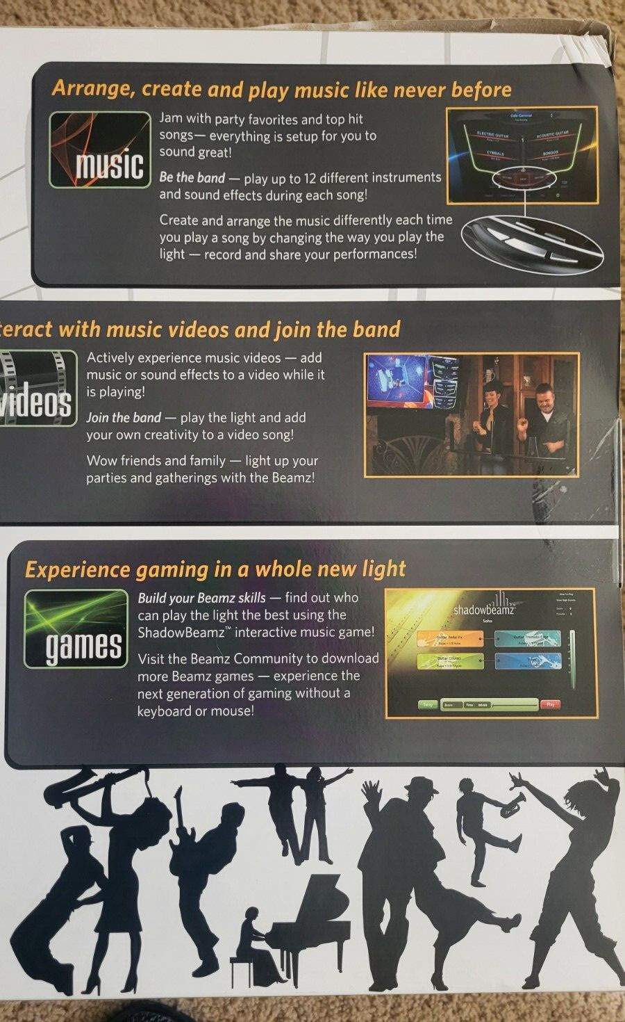 Beamz Interactive Player Model C1, PRO Interactive Music System.