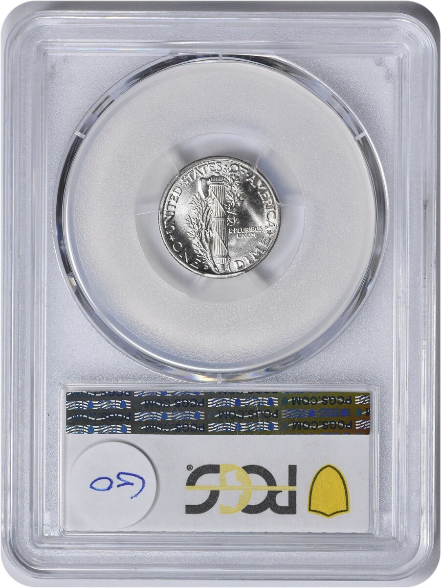 944-D Mercury Silver Dime MS67FB PCGS