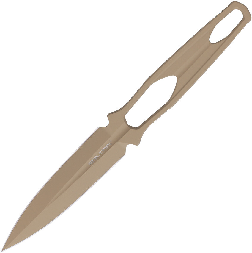 Real Steel Astral Dagger Coyote Tan Cerakote K110 Steel Fixed Blade Knife 3505C