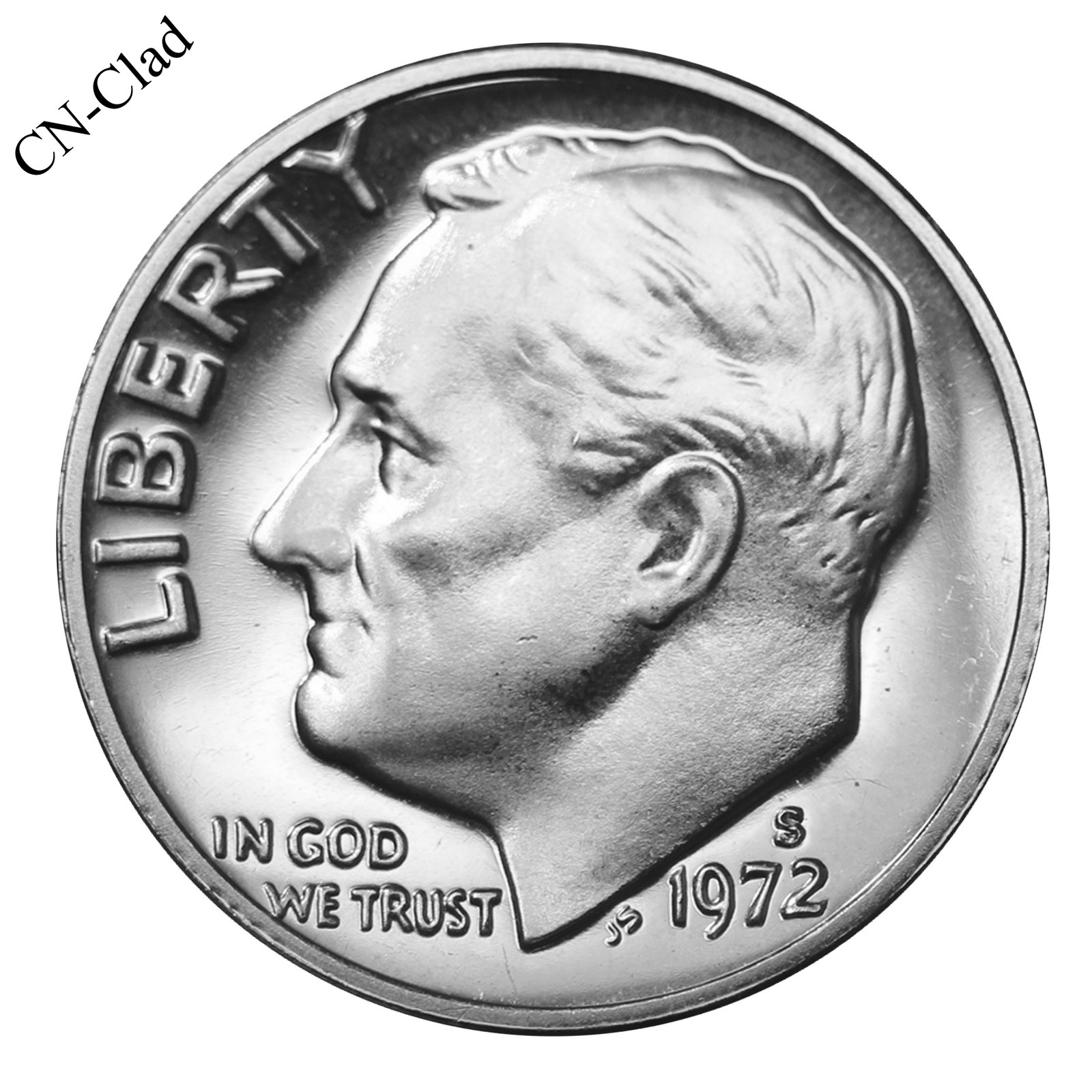 1972 S Roosevelt Dime 10c Gem Proof CN-Clad US Coin
