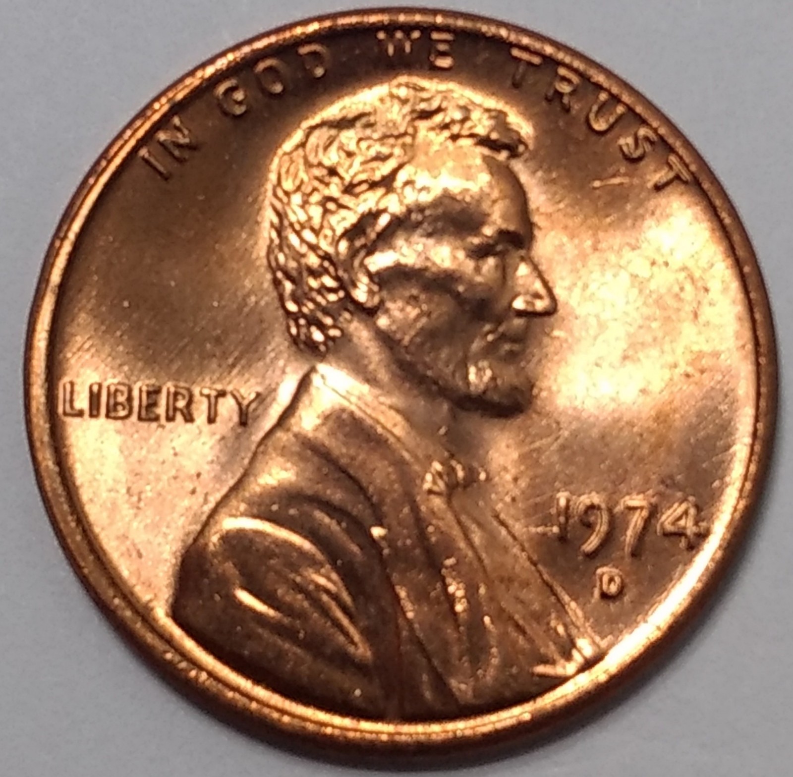 1974-D Superb Gem Mint State Lincoln Cent