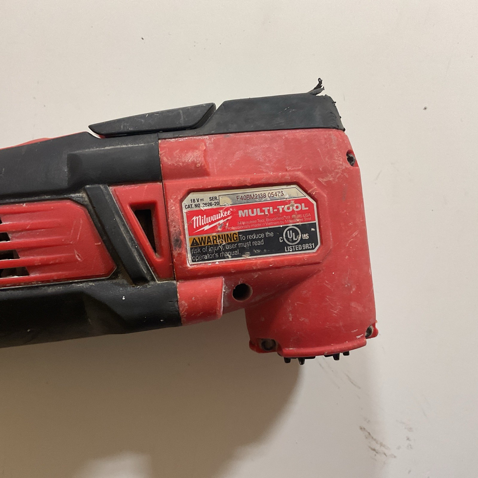 Milwaukee M18 18V Cordless Multi Tool (Parts Only)