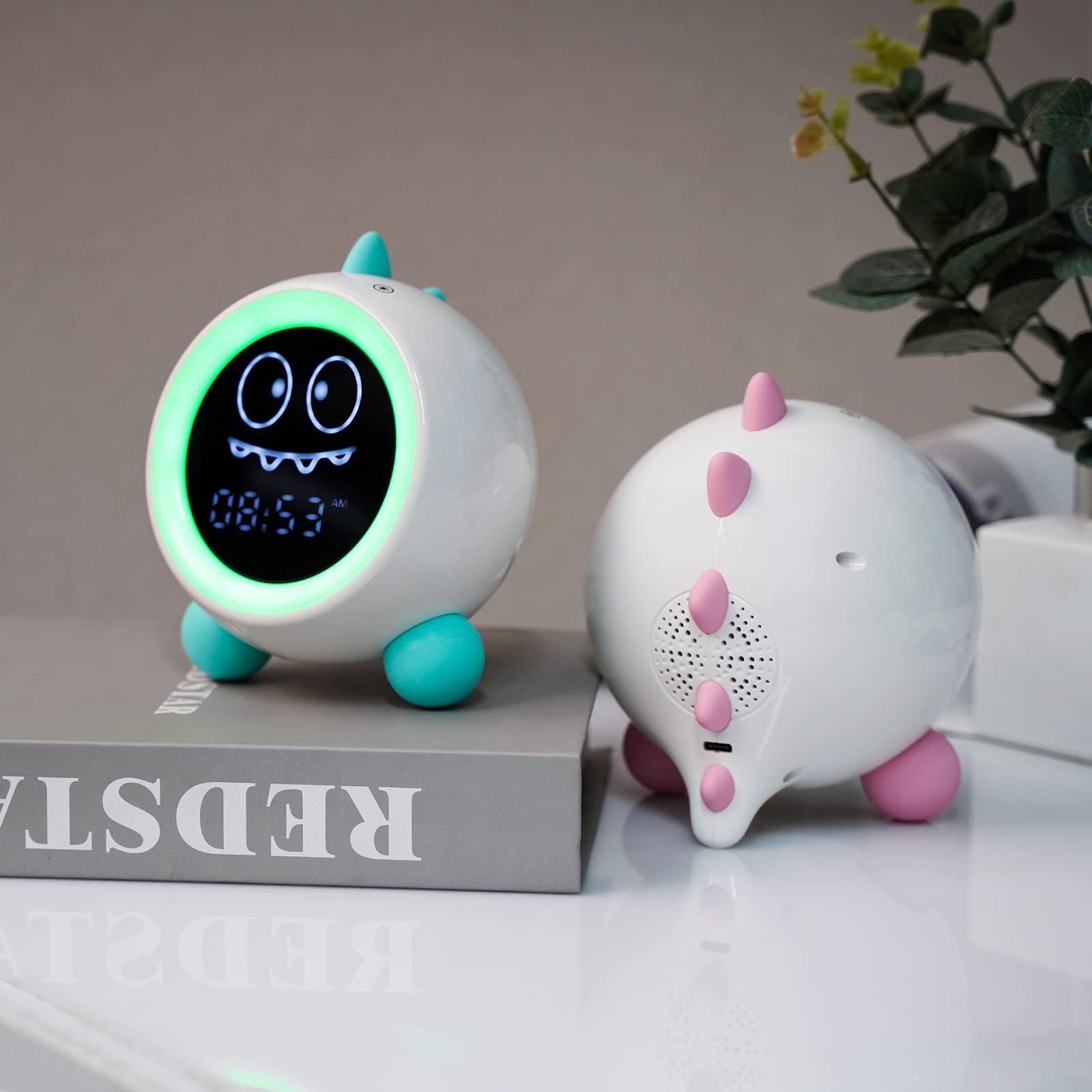 Alarm Clock, Sleep Training Clock with Night Lights, Sound Machine, Time to W...