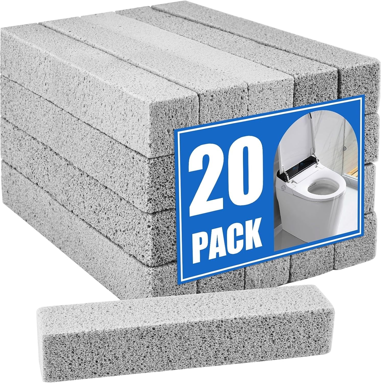 20 Piezas De Piedra Pomez Para Limpiar Piedra Pomez Gris Almohadilla Paran nuevo