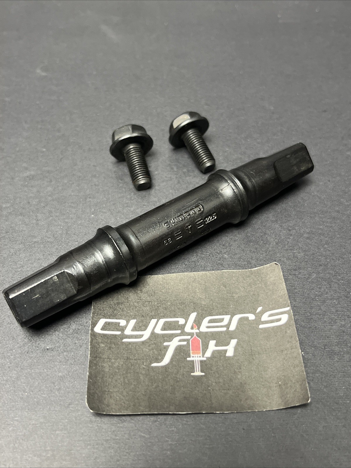 NOS Shimano 68 x 122.5mm D-3NL Cr-Mo Bicycle Bottom Bracket Square Axle MTB ATB