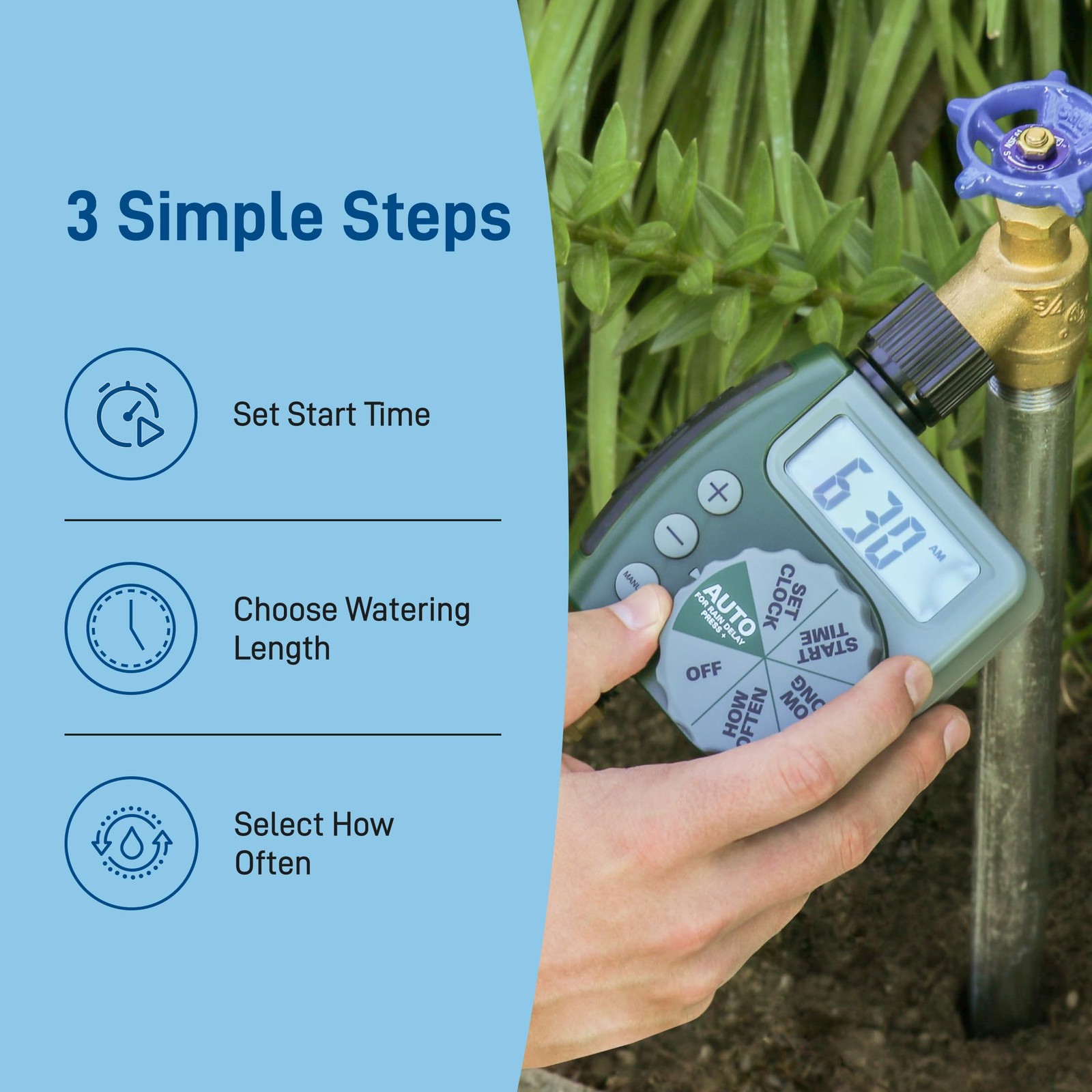 Orbit 62067 1-Outlet Programmable Digital Hose Watering Timer 2-Pack