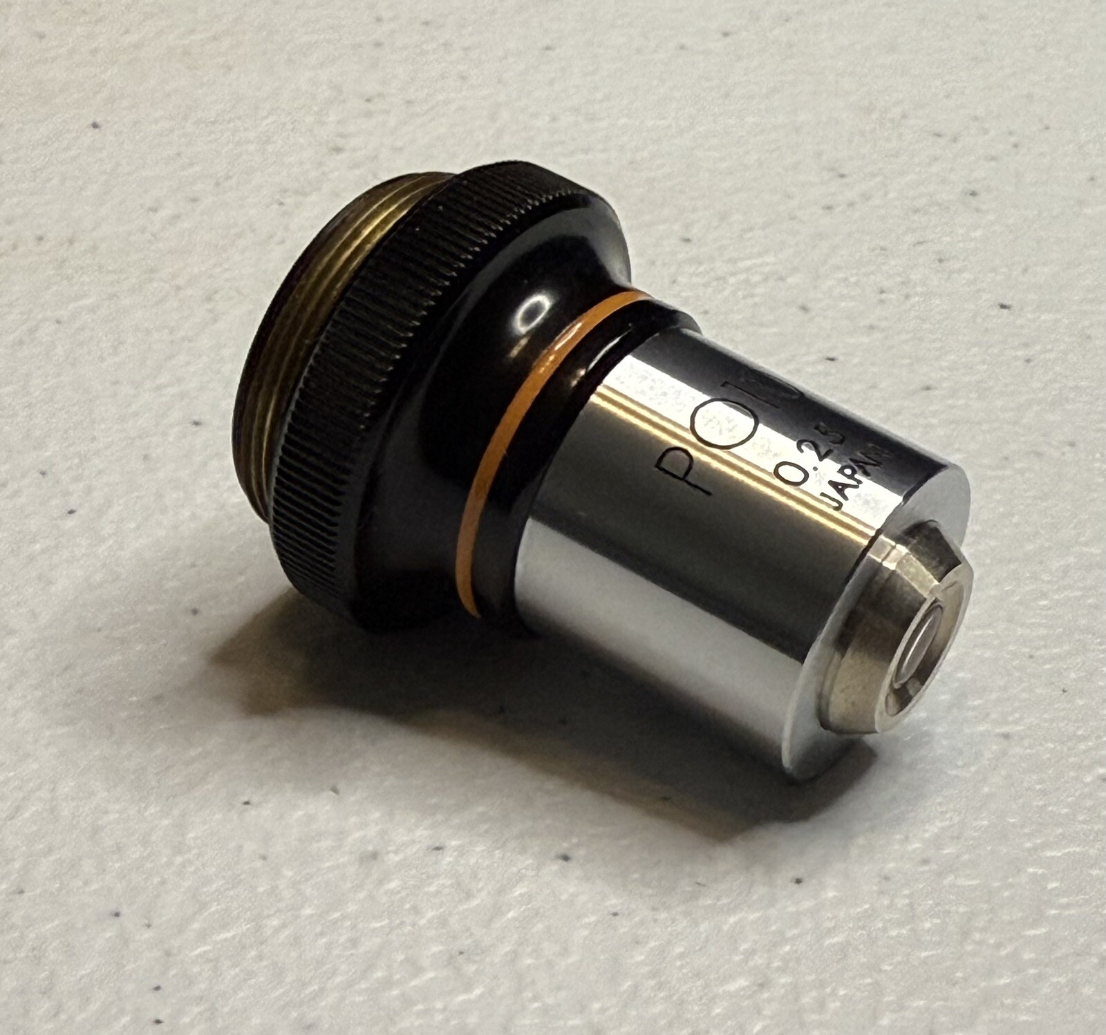 Olympus 10 PO 0.25 Short Barrel Strain Free Microscope Objective