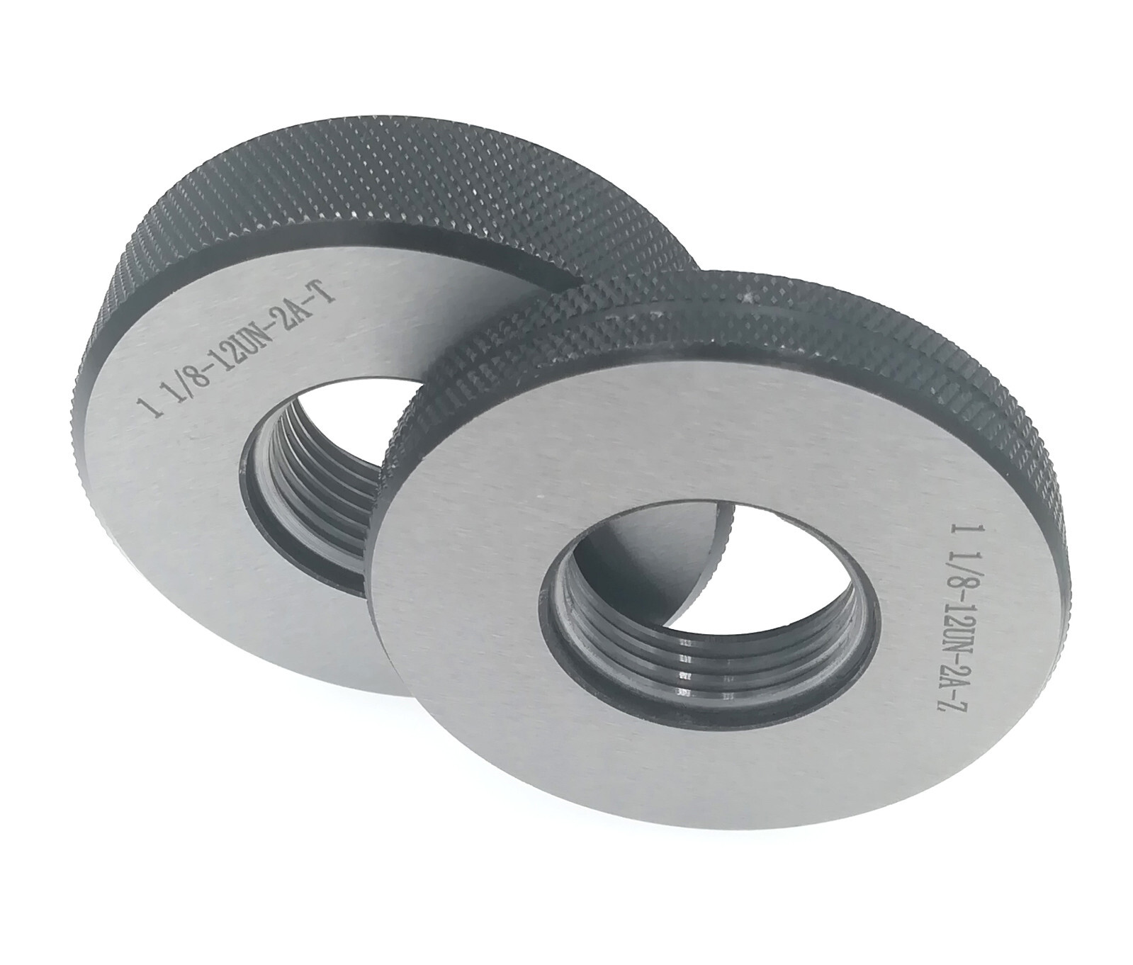 Thread Ring Gage 1" 1/8-12 UN 2A Thread Ring Gauge GO NOGO 1 Set