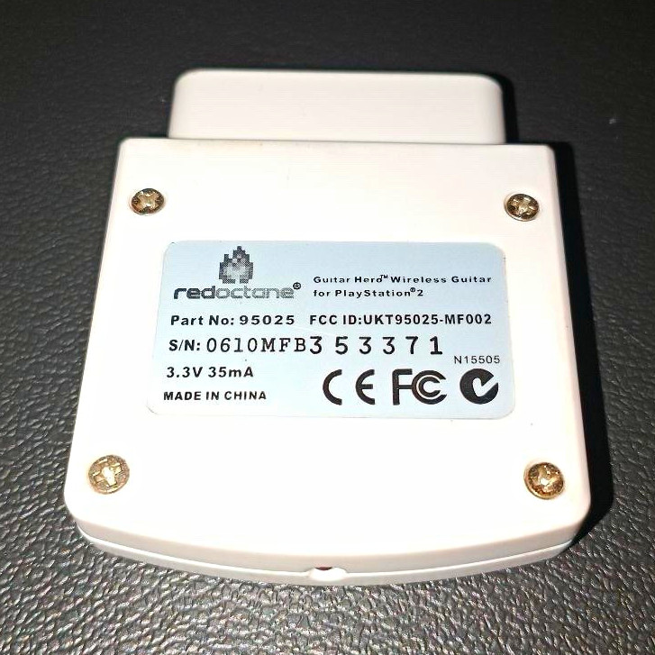 RedOctane Guitar Hero Wireless Receiver Adapter for PS2 White