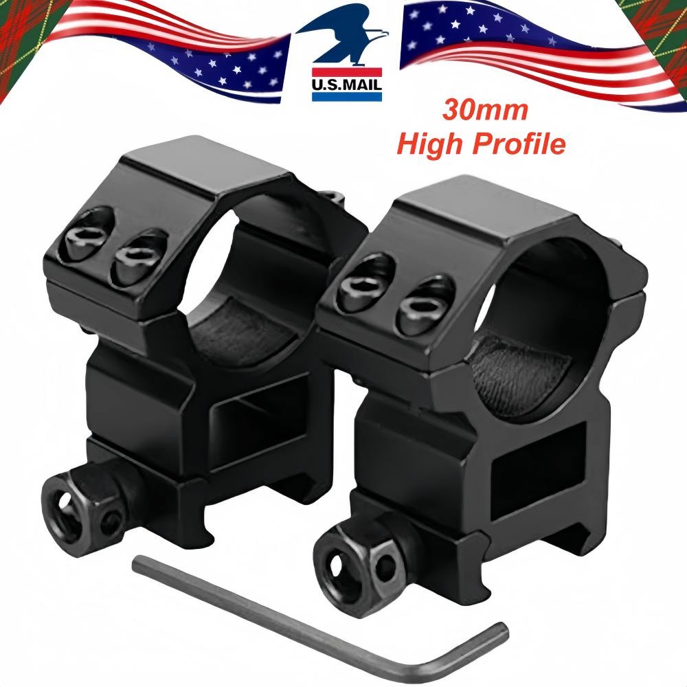 30mm High Profile Scope Rings for  Rifle Mount Heavy Duty