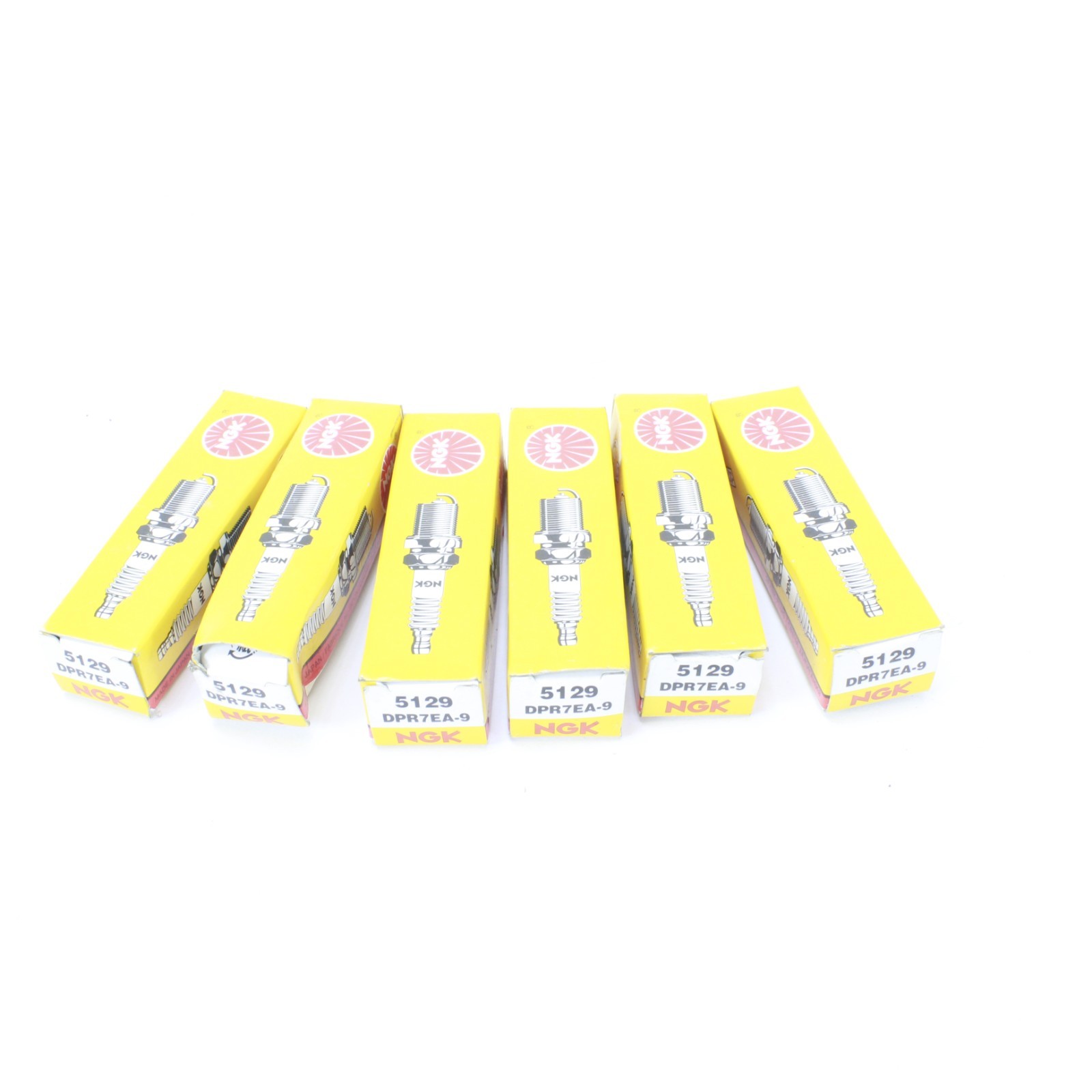 NGK 5129 Spark Plugs #DPR7EA-9 Set of 6