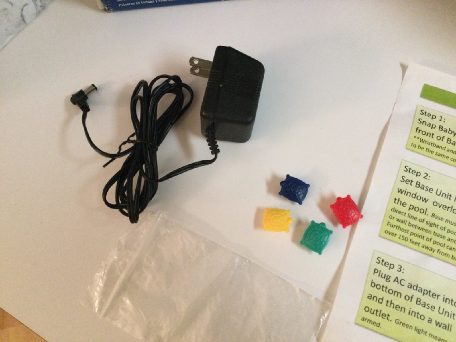Safety Turtle Base Station Pool Immersion Alarm NO Wristband-All 4 color sensors