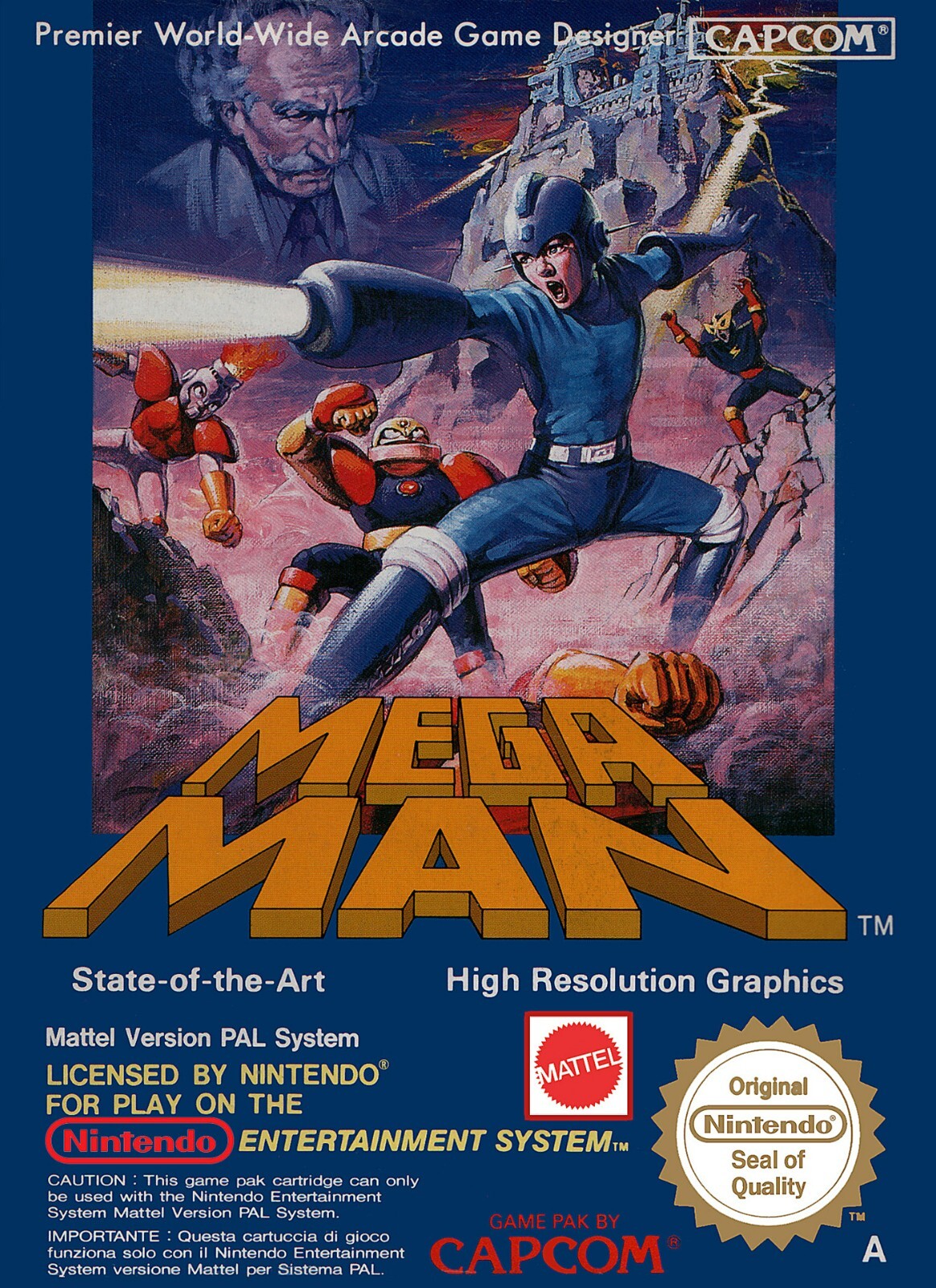 Nintendo Classic Art - Mega Man Video Game Cover Poster 11x15