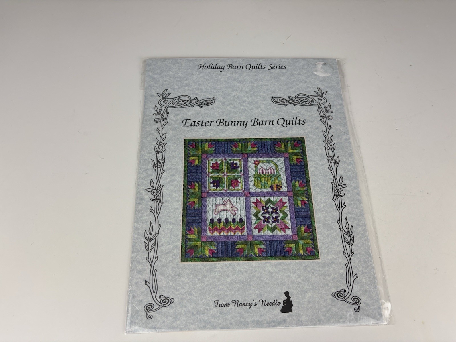 From Nancy’s Needle Quilt Series Easter Bunny Barn Quilts Needlepoint Pattern 1S