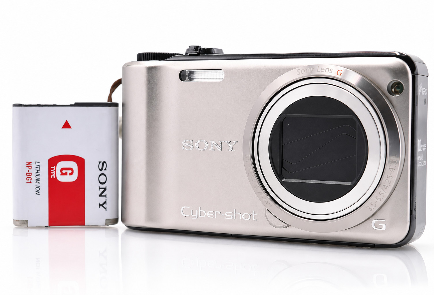 Sony Cyber-shot DSC-HX5V 10.2MP 10x Zoom GPS Digital Camera Gold Tested Japan