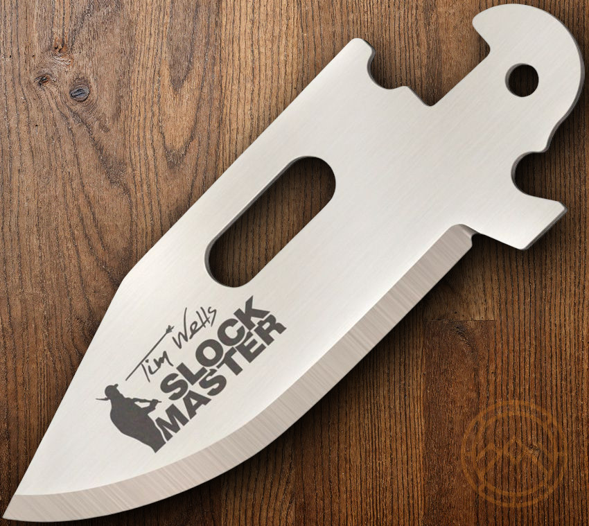 Cold Steel Click N Cut 2.5" Satin 420J2 Steel Replacement Blade Blade Etching