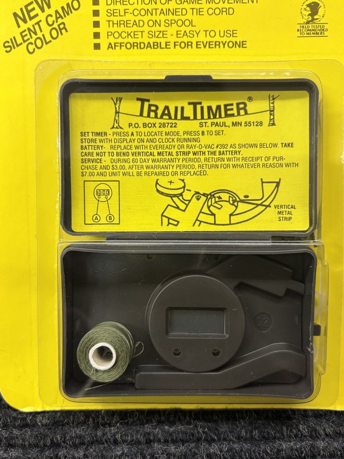 Vintage Trail Timer Game Monitor TT-100 OG Trail Cam Deer Hunting NOS Unopened
