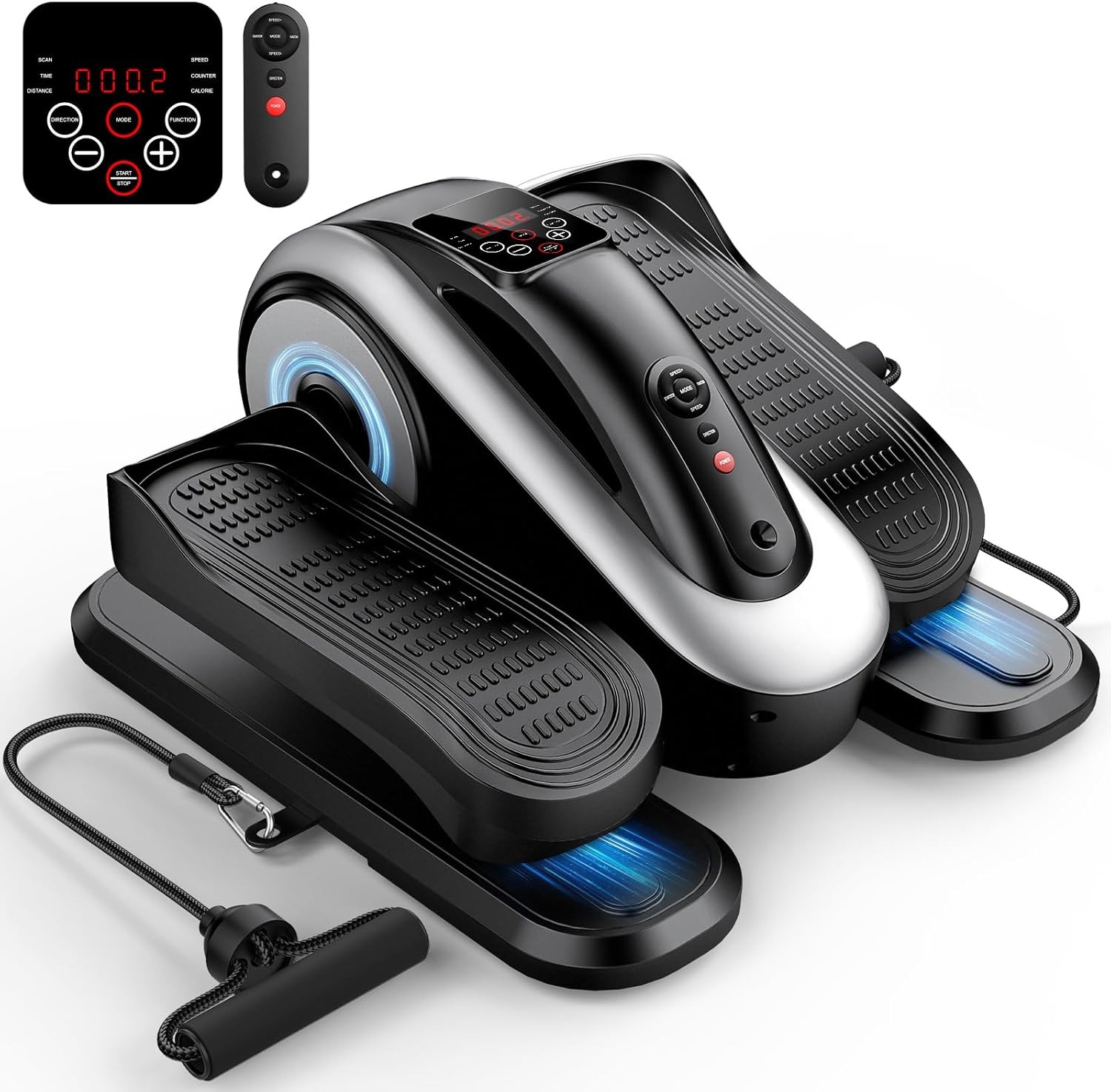 Electric Leg Exerciser Under Desk Elliptical Machine Adjustable Foot Glider