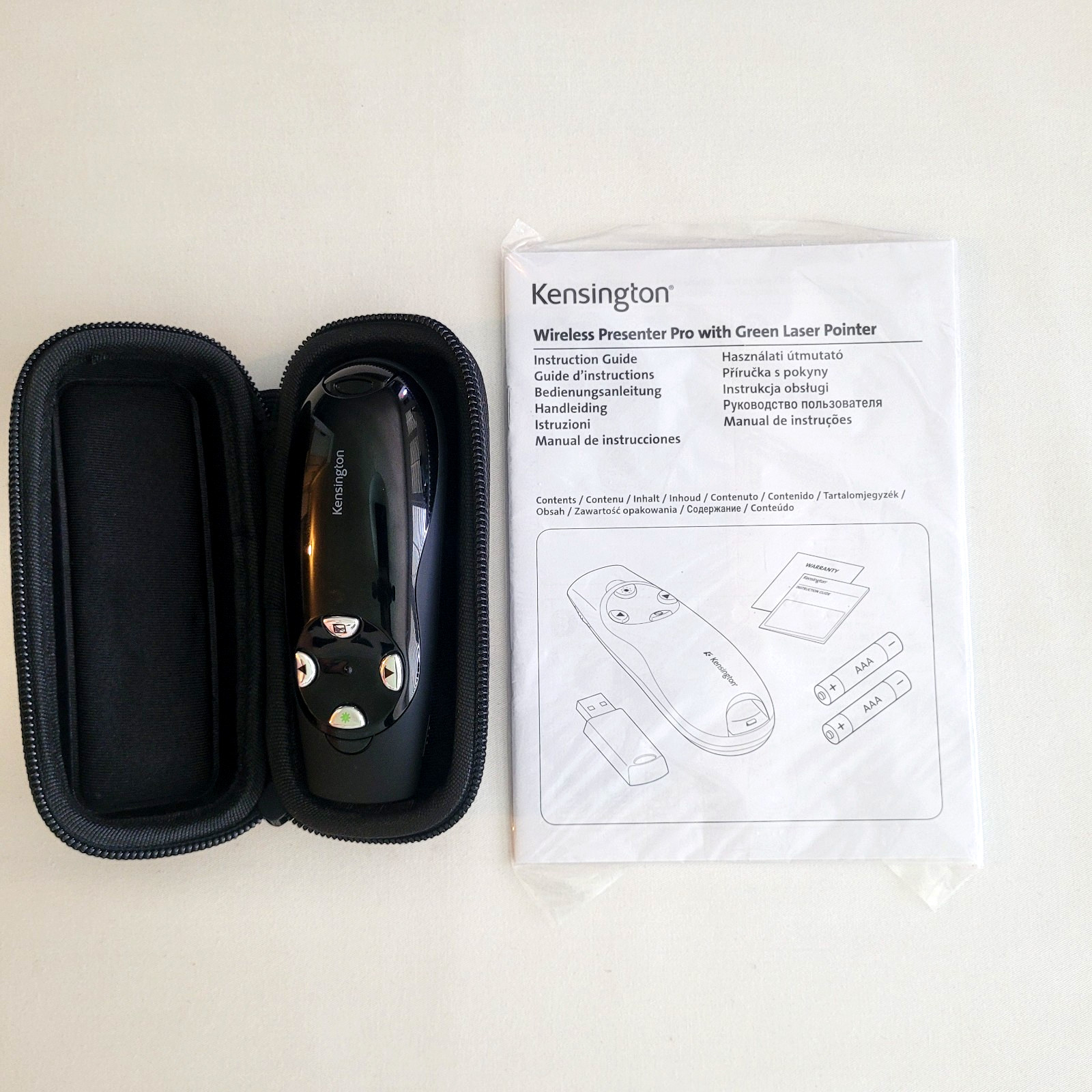 Kensington K72353US Wireless Presenter Pro Green Laser PowerPoint Clicker USB