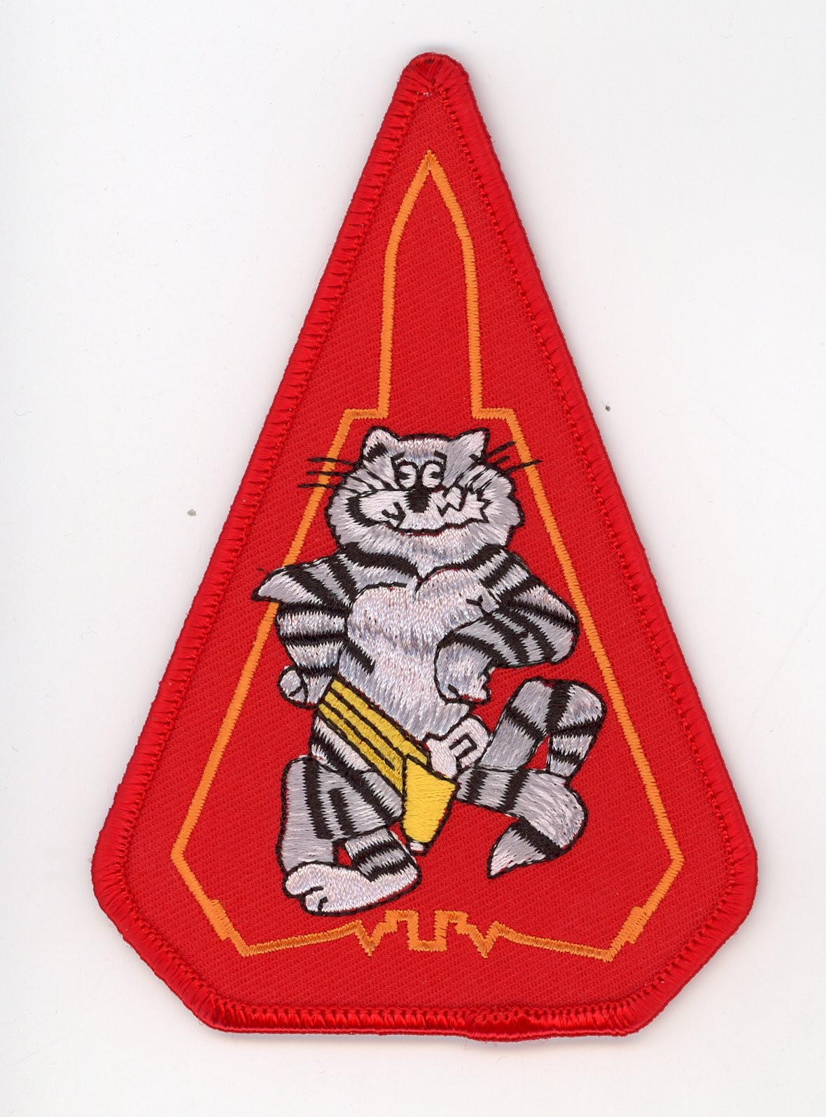 PATCH USN F-14 TOMCAT VF-101 GRIM REAPERS TRIANGLE CAT IRON ON